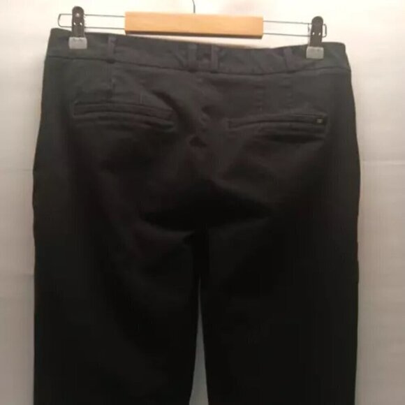 Banana Republic Slim Fit Black Solid Ankle Pants Size 4 Stretch GUC - Picture 5 of 9